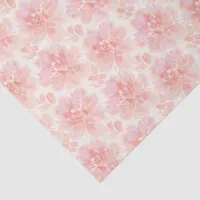 Abstract Floral Watercolor Pattern Peach and Pink Tissue Paper