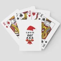 Christmas Let's Get Lit Classic Poker Cards