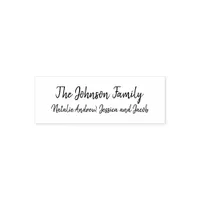 Personalized Family Name Rubber Stamp