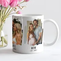 Mom Milestones Photos & Years Custom Text Gift Coffee Mug