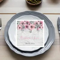 Romantic Elegant Antique Floral Composition Napkins