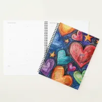 Hand Drawn Hearts & Stars Planner