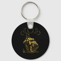 Aesthetic Goblincore And Cottagecore Mushroom Crea Keychain