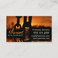 Sunset Rustic Business Card