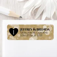Elegant 1st Paper Wedding Anniversary Celebration Label