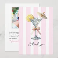 A Tini One Is on the Way Baby Shower Photo Thank You Card