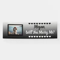 Will you Marry Me Custom Name and Photo Banner