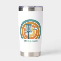 Colorful Retro Disc Golf Insulated Tumbler