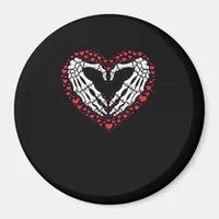 Skeleton Hand Heart Valentines Day Funny Couple Magnet