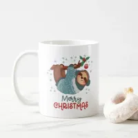 Lazy Sloth Christmas  Coffee Mug