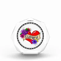 I Love You | Tattoo Heart Art    Photo Block
