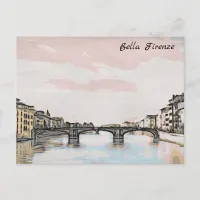 ** AP12 Bridge Firenze Florence Italy Italian Postcard