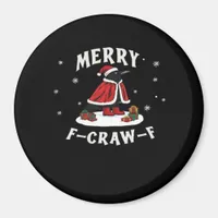 F-Craw-F Crow Christmas F-Caw-F Raven Christmas Cl Magnet