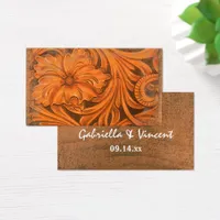 Rustic Flower Country Western Wedding Favor Tags