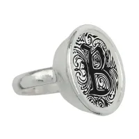 Monarchia Black Letter "B" Ring