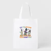 Halloween Sonography Retro Tis The Season Ultrasou Grocery Bag