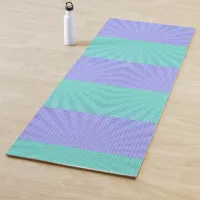 Double Sided Green and Blue Pop Art  Yoga Mat