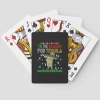 Tis The Season For Tequila Dabbing Poker Cards