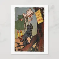 Vintage Dorothy and Toto Look Out For Postcard