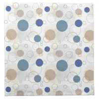 Sand and Blue Beach Color Dots Cloth Napkin