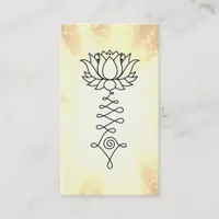 *~* Rainbow Sparkle Reiki Energy Healing Lotus Business Card