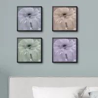 Tinted Daisy Flowers Peel And Stick Photo Tile