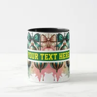 Christmas Bulbs Watercolour Coffee Mug