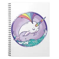 Rainbow Narwhale Notebook