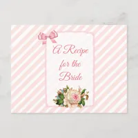A Recipe For the Bride Wedding Recipe Card