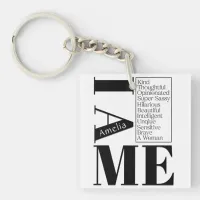 Custom Name I Am Me Female Empowerment Black Text