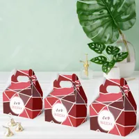 Elegant Geometrical Wedding Favor Boxes