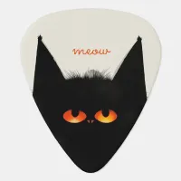 Grumpy Black Cat Guitar Pick