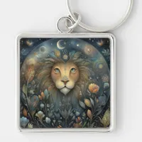 Leo Lion Zodiac Astrology Mystical Birthday Keychain