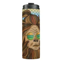 Sasqautch Peace Sign  Thermal Tumbler