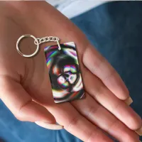 Spectrum Swirl Keychain