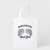 Bgm Bad Girl - Skeleton Heart Hands  Grocery Bag