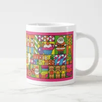 Merry Christmas Collage Giant Coffee Mug