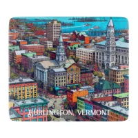 Burlington, Vermont Comic Book Style Art Cutting Board