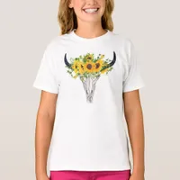 Watercolor Sunflower Rustic Western T-Shirt