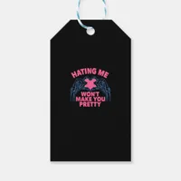 Hating Me Won't Make You Pretty Skeleton Hand Hear Gift Tags