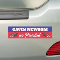 Gavin Newsom for President Political Car Magnet