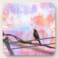 Artsy Grackle Beverage Coaster