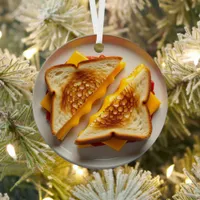 Wishing you a Cheesy Christmas | funny  Metal Ornament