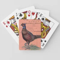 Vintage Pheasant Poker Cards