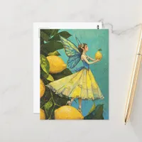 Cute Lemon Tree Fairy Postcard