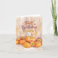 Fall Birthday Vibes Card