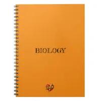 Leslie Heart Orange Notebook