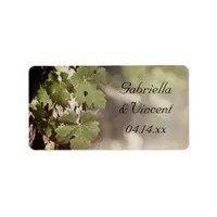 Grape Leaves Vineyard Wedding Favor Tags