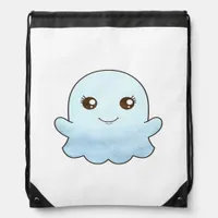 Cute Boo Design Trendy Unique Drawstring Bag