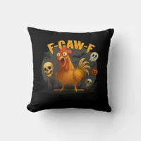 F-Caw-F Chicken Classic Minimal Clean Throw Pillow
